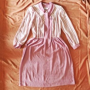 Vintage 80s Lorac Original Secretary Maxi Dress